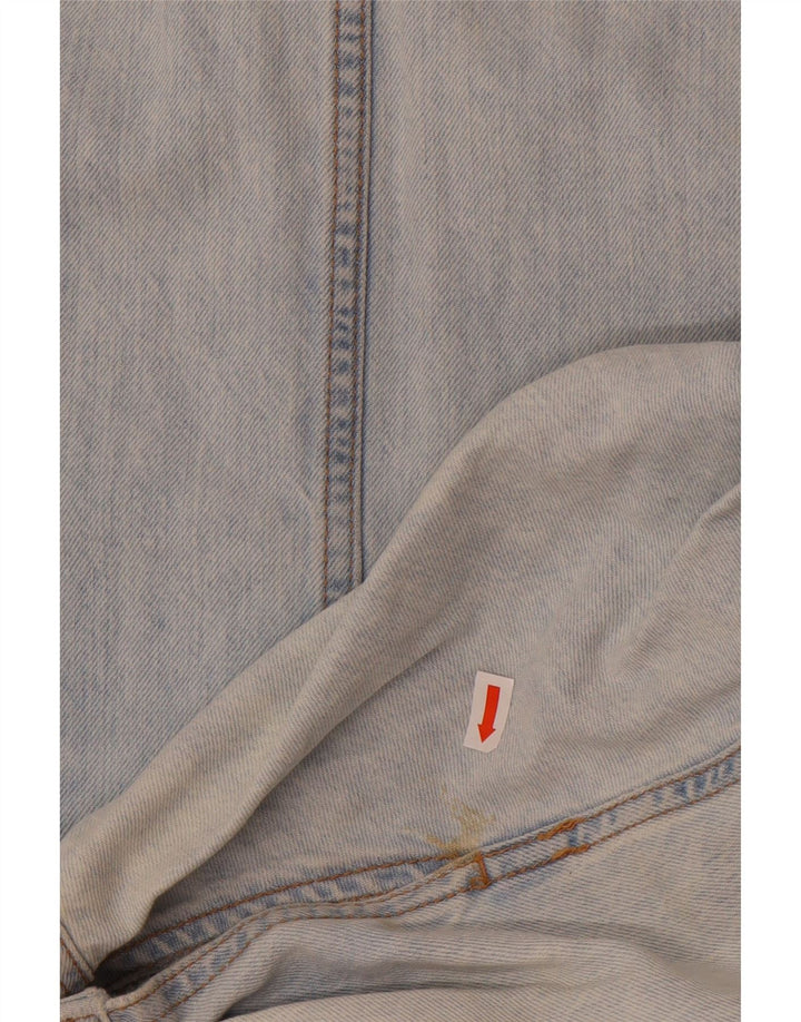 Zara Mujer Mono Corto De Mezclilla Extragrande Reino Unido 46 Algodón Azul Grande