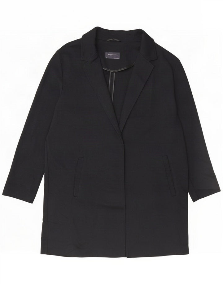Marks & Spencer Abrigo para mujer UK 44 Grande Poliéster negro