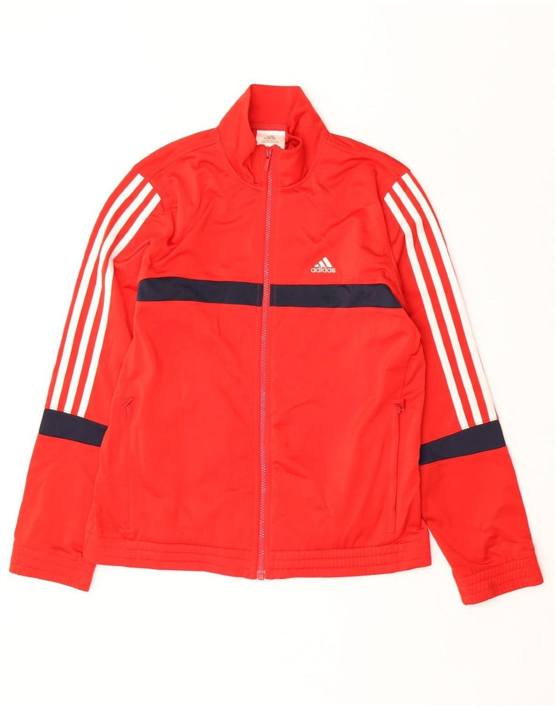 ADIDAS Chaqueta de chándal para niño 13-14 años Rojo Colorblock Poliéster
