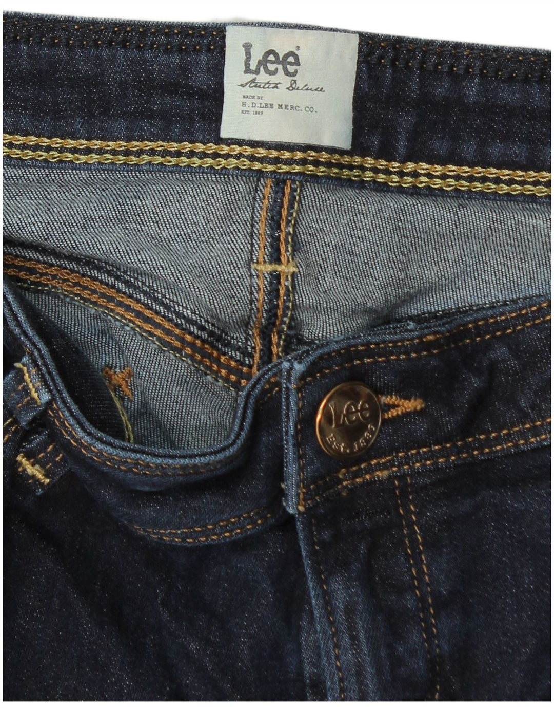 Jeans Ajustados Lee Mujer W28 L30 Azul Marino