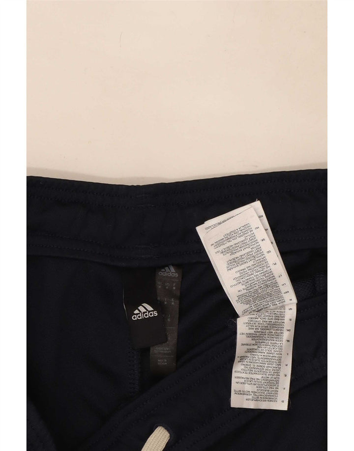Adidas Hombre Pantalones De Chándal Medio Azul Marino Colorblock Poliéster
