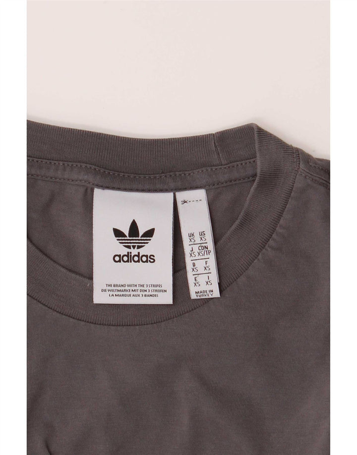 Adidas Hombre Camiseta Top XS Gris Algodón