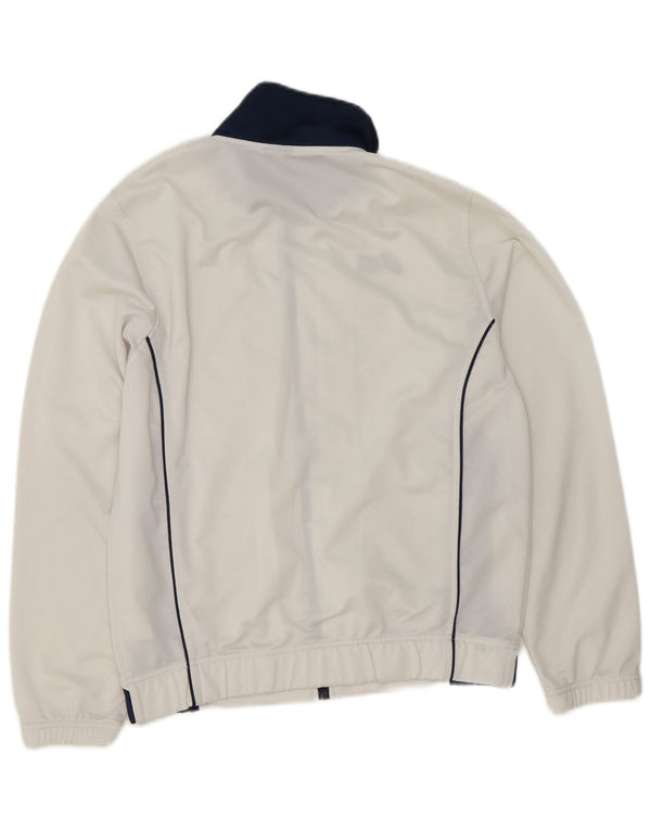 Asics Hombre Chándal Top Jacket Small Blanco Colorblock Poliéster