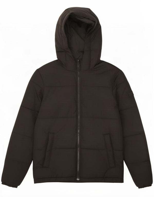 Jack & Jones Chaqueta acolchada con capucha para hombre UK 36 Small Black