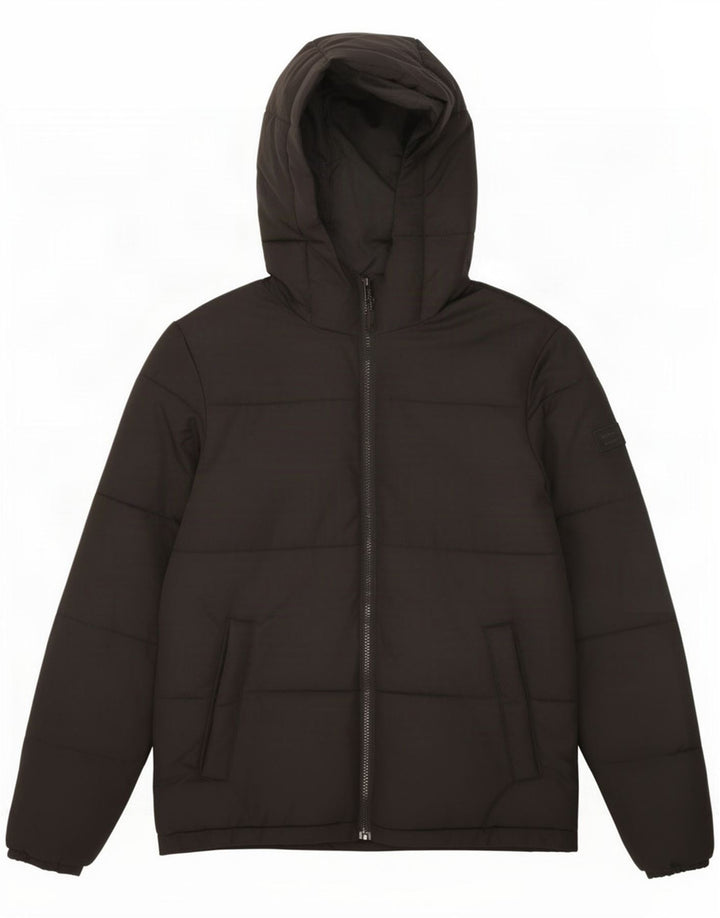 Jack & Jones Chaqueta acolchada con capucha para hombre UK 36 Small Black