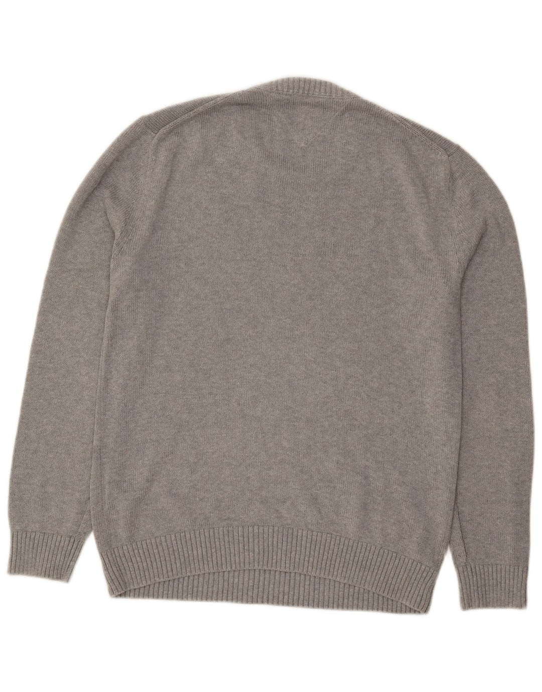 Tommy Hilfiger Jersey con cuello redondo para hombre de algodón gris medio