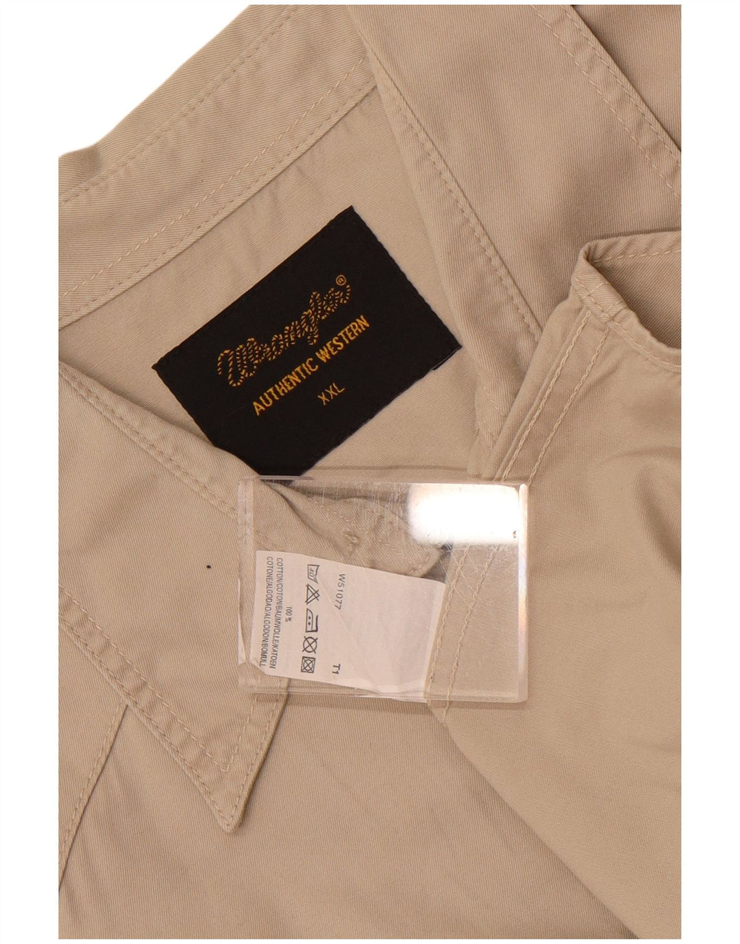Wrangler Camisa Hombre 2XL Algodón Beige