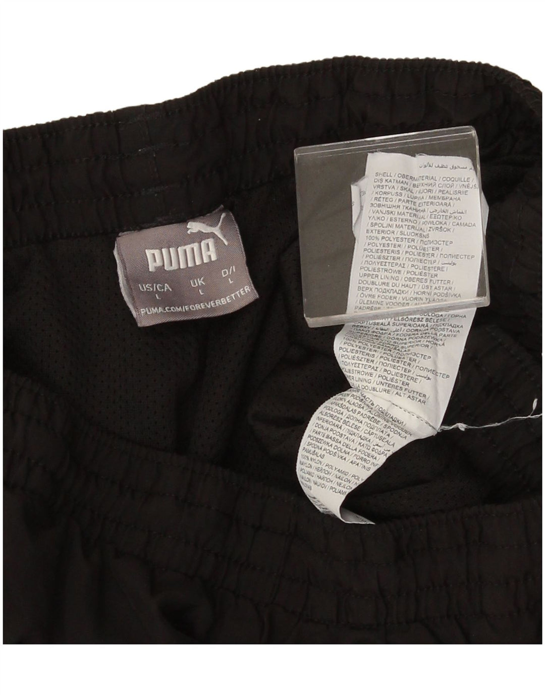 Pantalón De Chándal Puma Hombre Grande Negro Poliéster