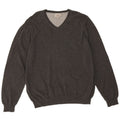 Marks & Spencer Jersey Regular Fit con Cuello en V para Hombre XL Algodón Gris