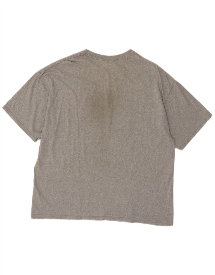 CHAMPION Camiseta para hombre Top grande de algodón moteado gris