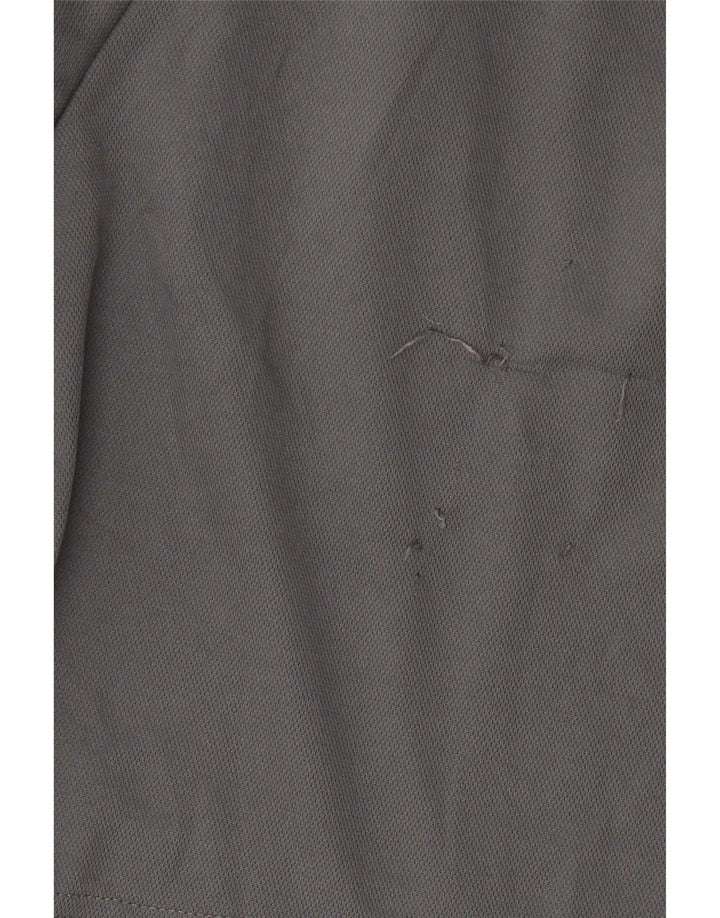 Adidas - Pantalones cortos deportivos de ajuste regular para hombre, poliéster gris pequeño