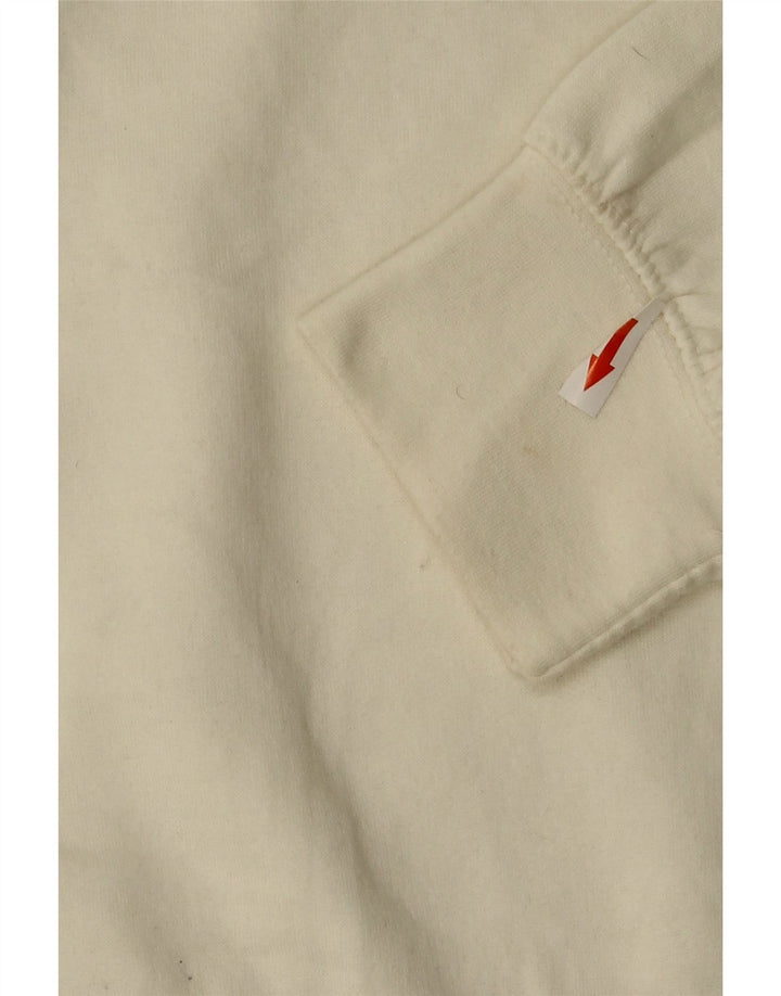 Zara Mujer Sudadera Jumper UK 44 Mediano Blanco Poliéster
