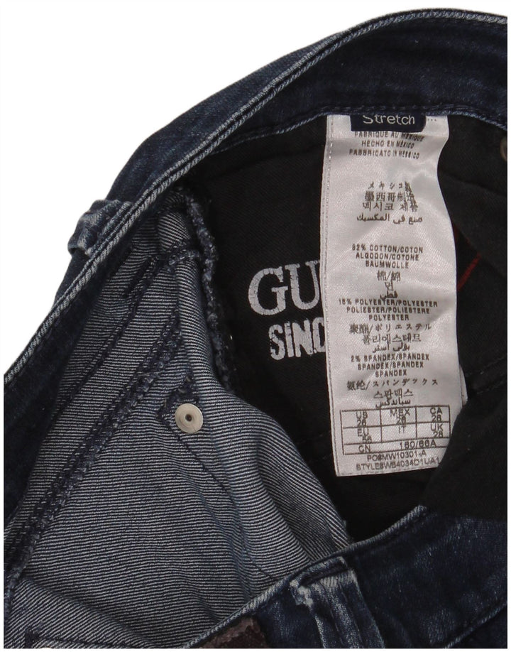 Vaqueros Guess Mujer Skinny W28 L30 Azul Marino Algodón