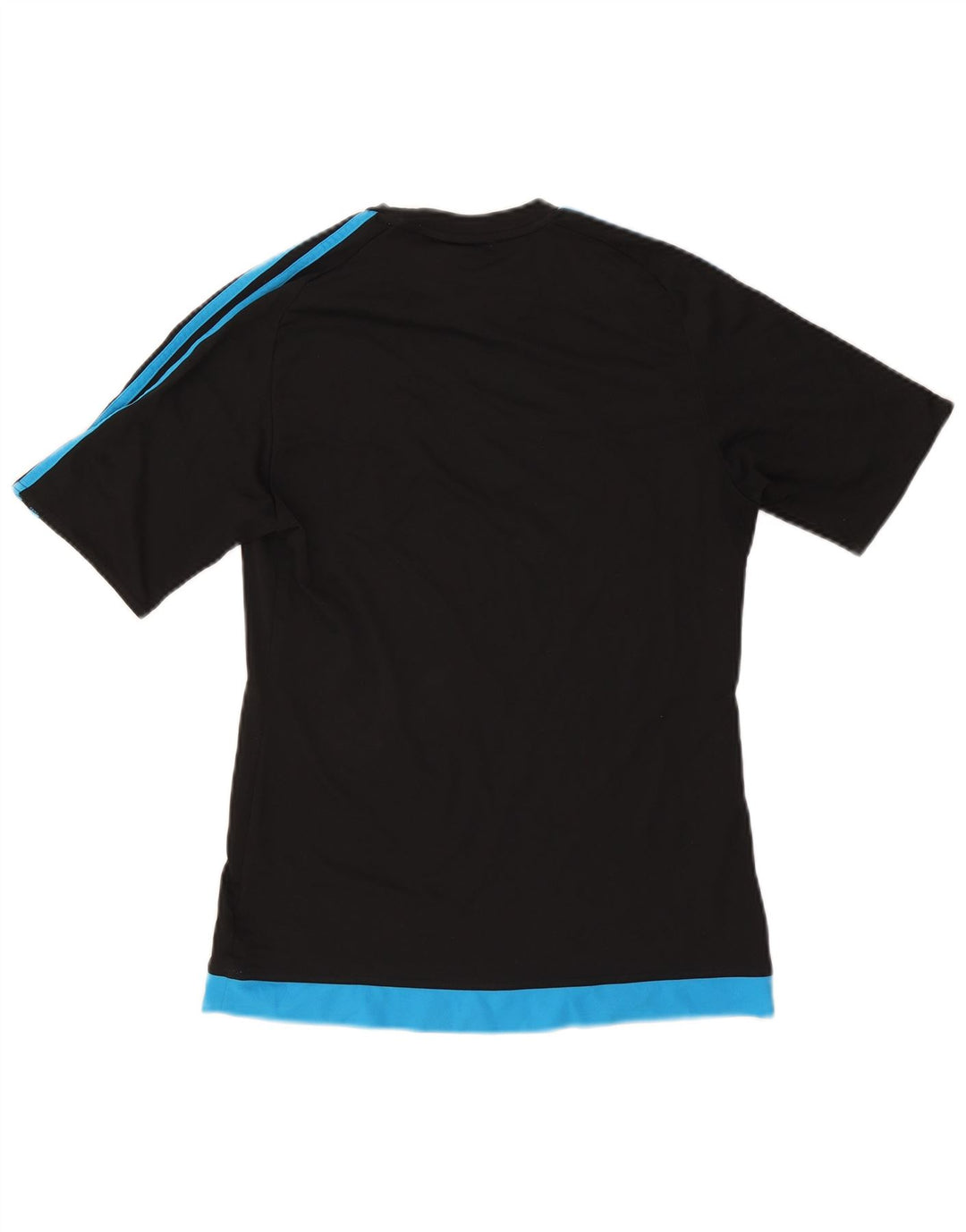 Adidas Hombre Climalite Camiseta Top Pequeño Negro Colorblock Poliéster