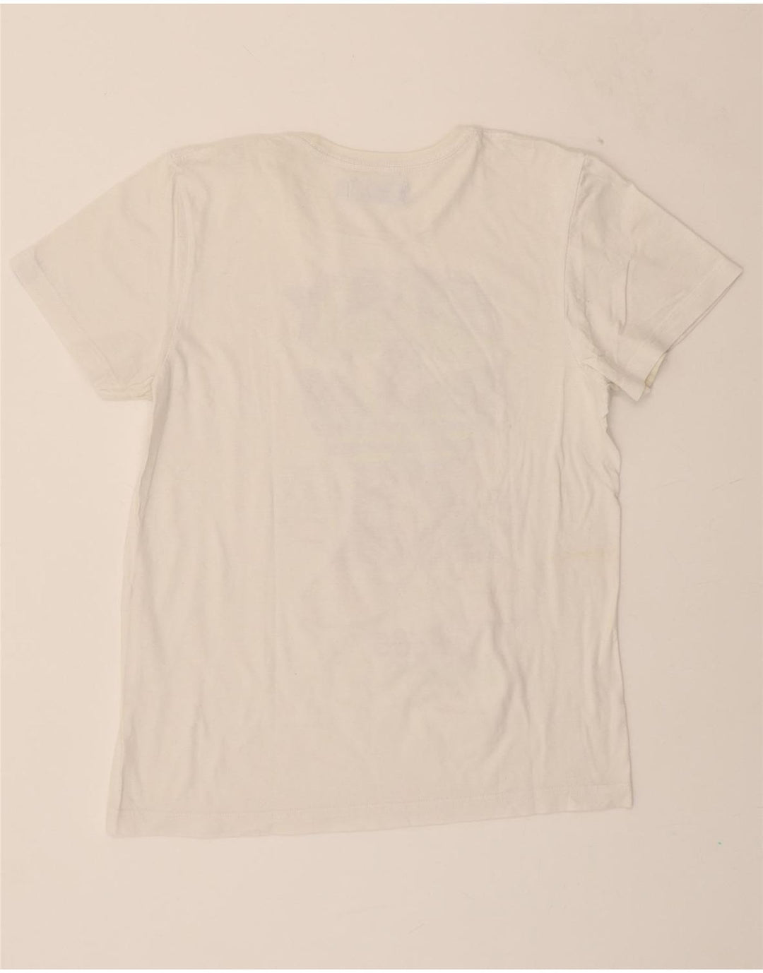 ADIDAS Mens Graphic T-Shirt Top Small White Vintage Adidas and Second-Hand Adidas from Messina Hembry 