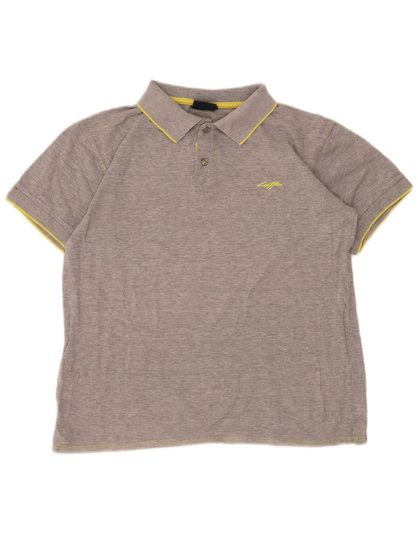 Lotto Polo Hombre Gris Medio A Rayas