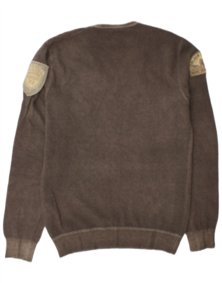 Diesel Hombre Jersey Con Cuello En V Jersey XL Lana Gris