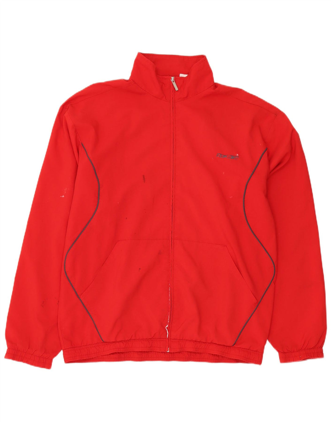 Reebok Hombre Chándal Top Chaqueta XL Rojo Poliéster
