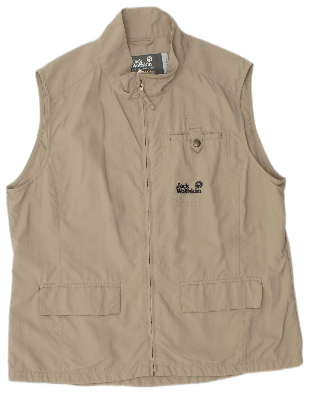 JACK WOLFSKIN Chaleco utilitario para mujer ES 40 XL Poliamida beige