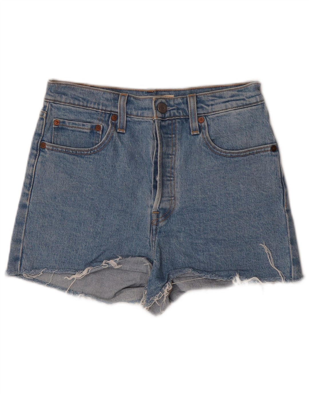 Shorts Levi's Mujer W28 Algodón Azul Medio