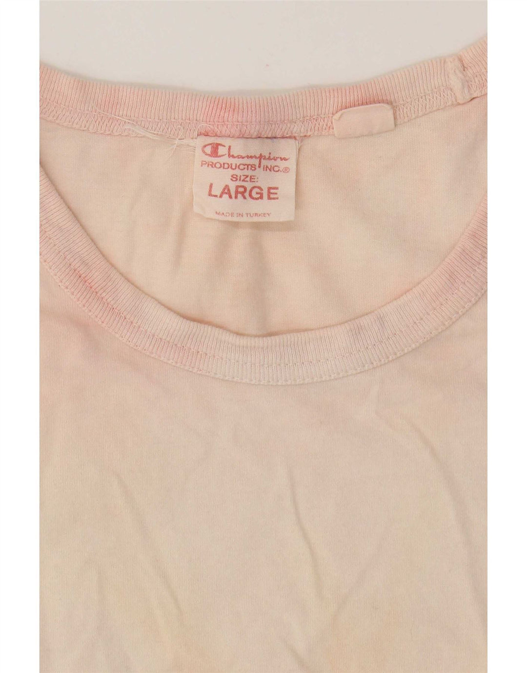 Champion Camiseta para hombre Top Large Pink Tie Dye
