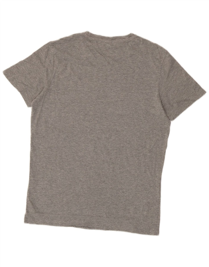 Jack & Jones Hombre Core Graphic Camiseta Top Algodón Gris Medio