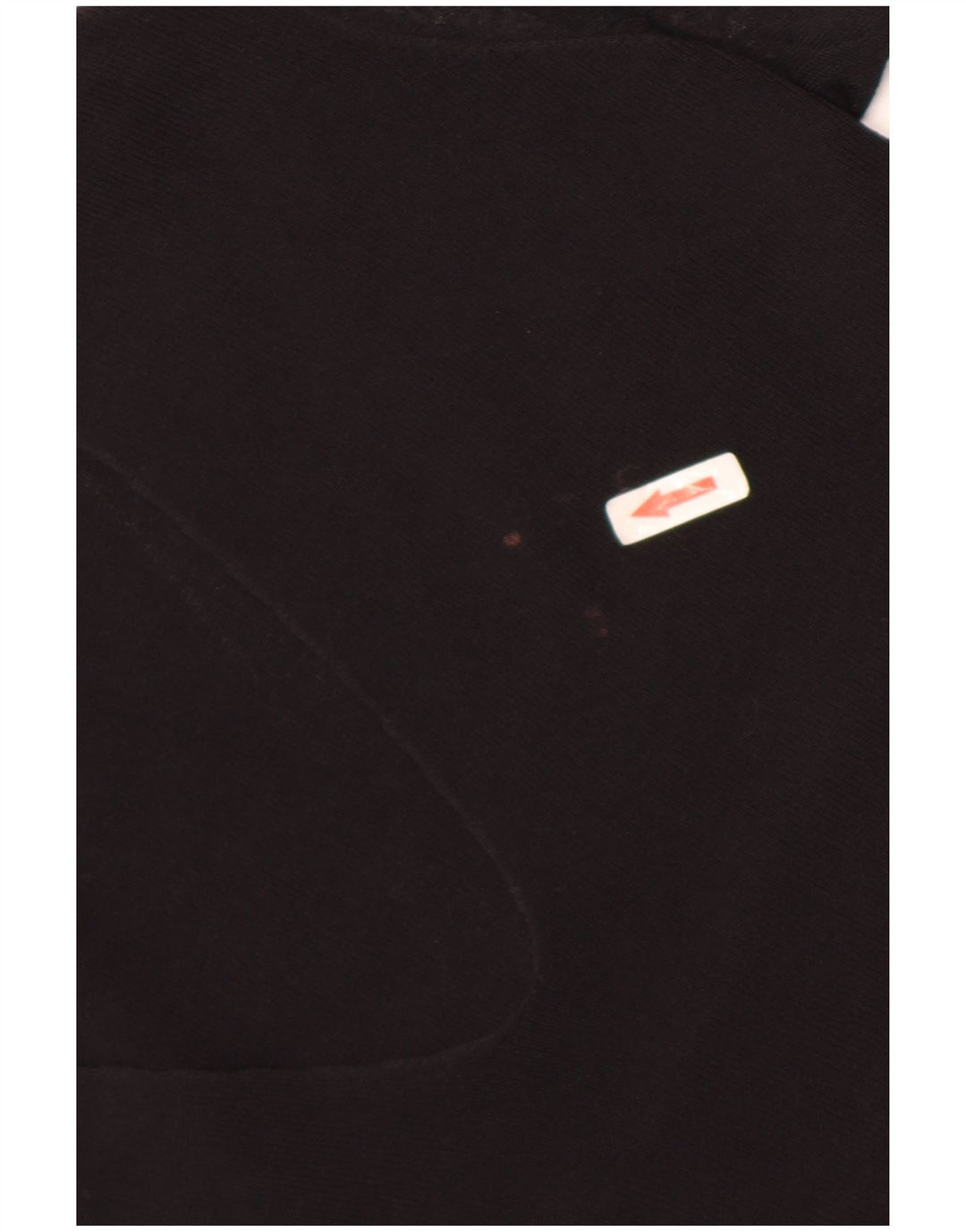 Zara Mujer Top Manga Larga UK 40 Small Viscosa Negra