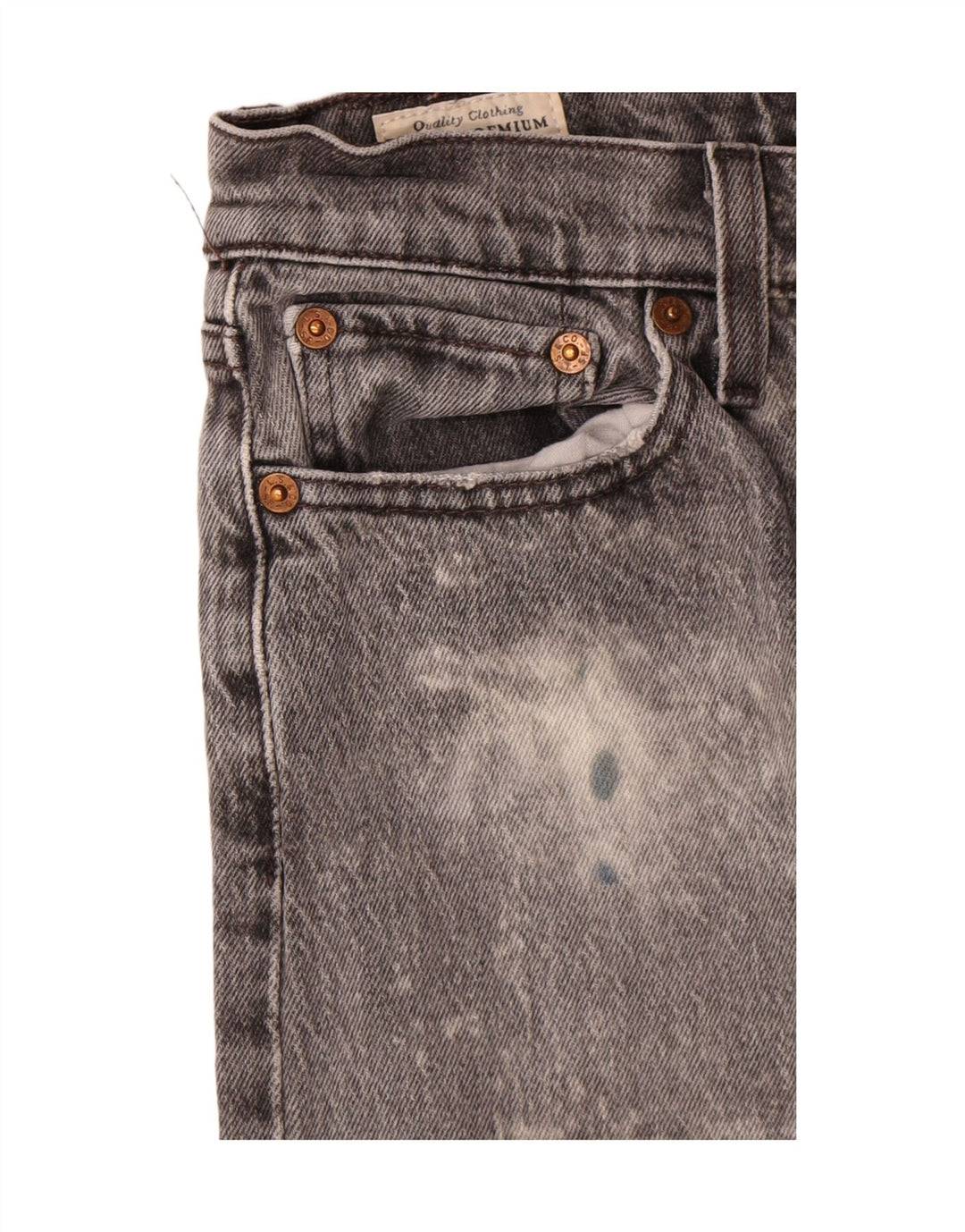 Levi's Vaqueros Rectos Wedgie Para Mujer W26 L26 Algodón Gris