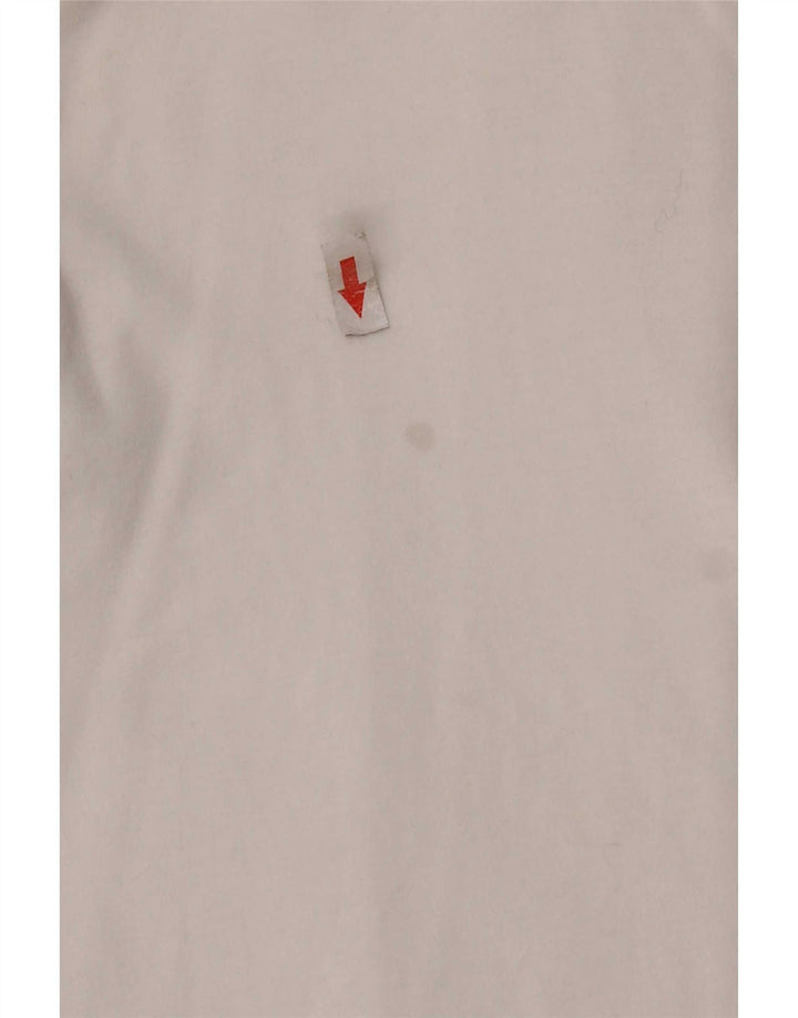 Asociación de Polo de EE. UU. Camisa Hombre Mediana Algodón Blanco