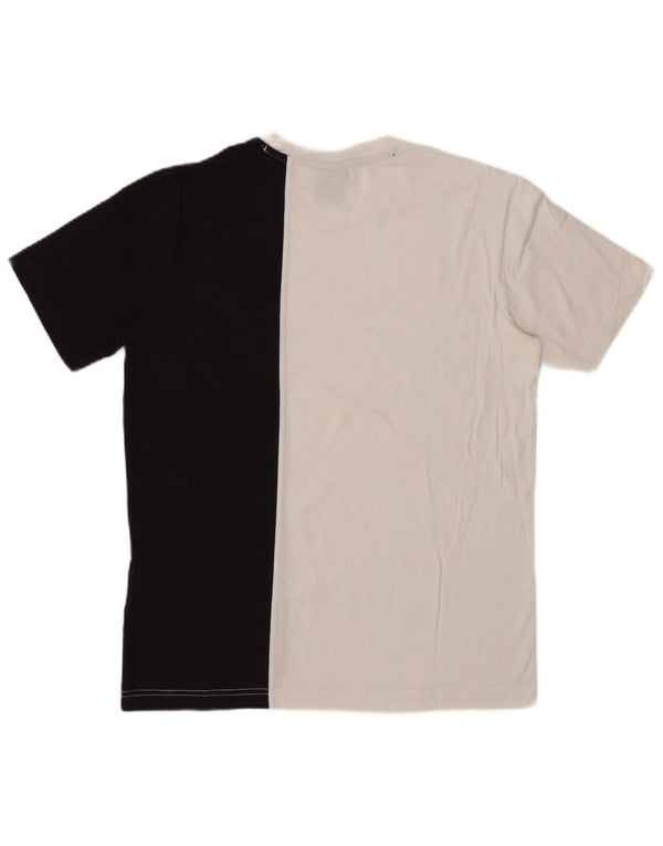 Champion Camiseta gráfica para hombre Top pequeño de algodón con bloques de color negro