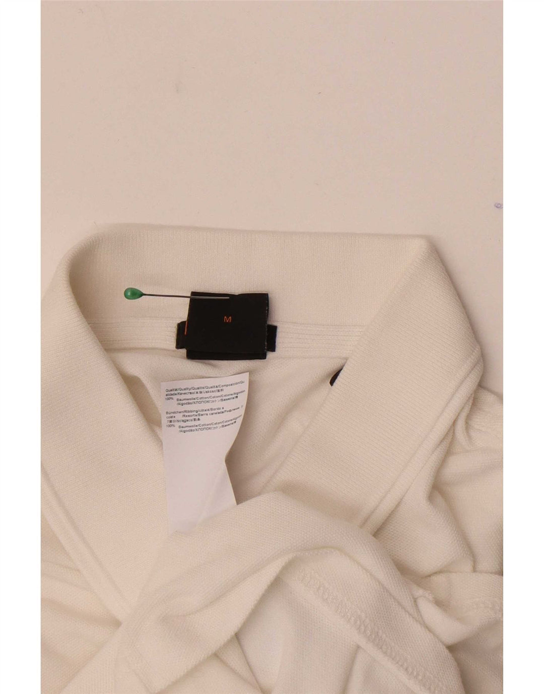 Polo Hugo Boss Hombre Slim Fit Algodón Blanco Medio