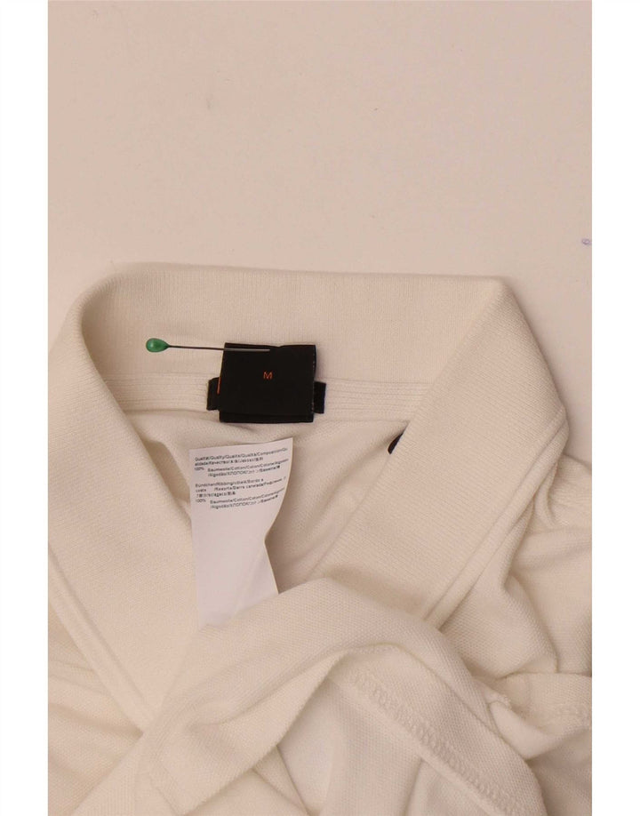 Polo Hugo Boss Hombre Slim Fit Algodón Blanco Medio