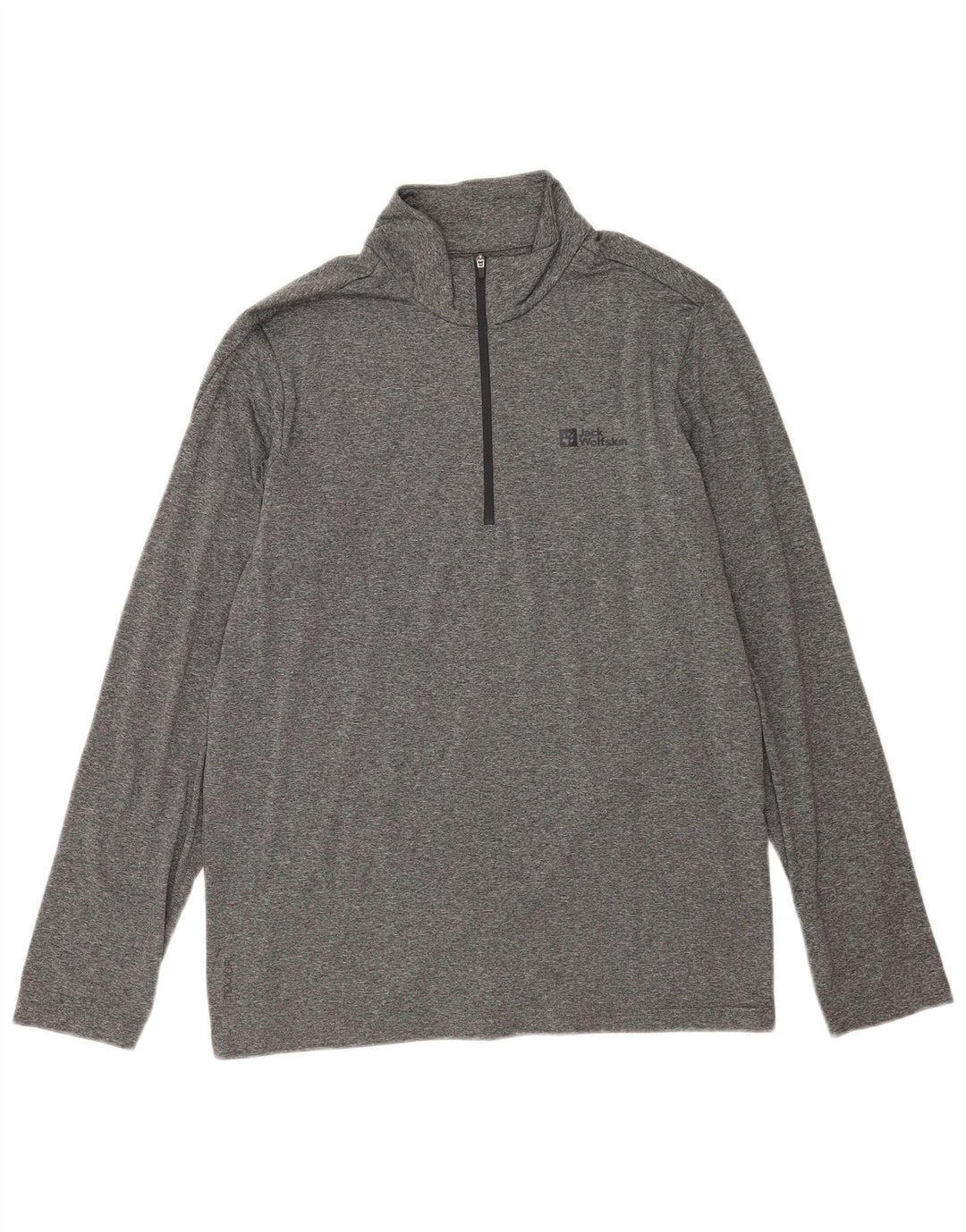 Jack Wolfskin - Chándal para hombre con cremallera y cuello, talla 42, color gris