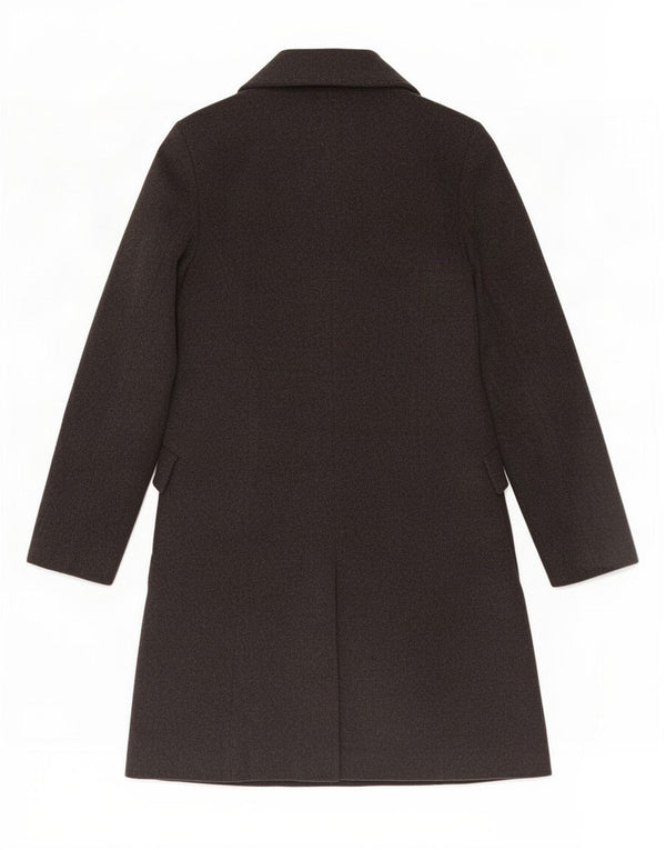 Zara Mujer Abrigo UK 10 Pequeño Lana Gris