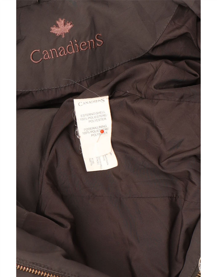 Canadiens Chaqueta acolchada para mujer UK 44 Poliéster gris medio