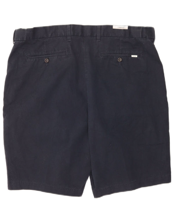 Marks & Spencer Pantalones cortos chinos para hombre W42 2XL Algodón azul marino