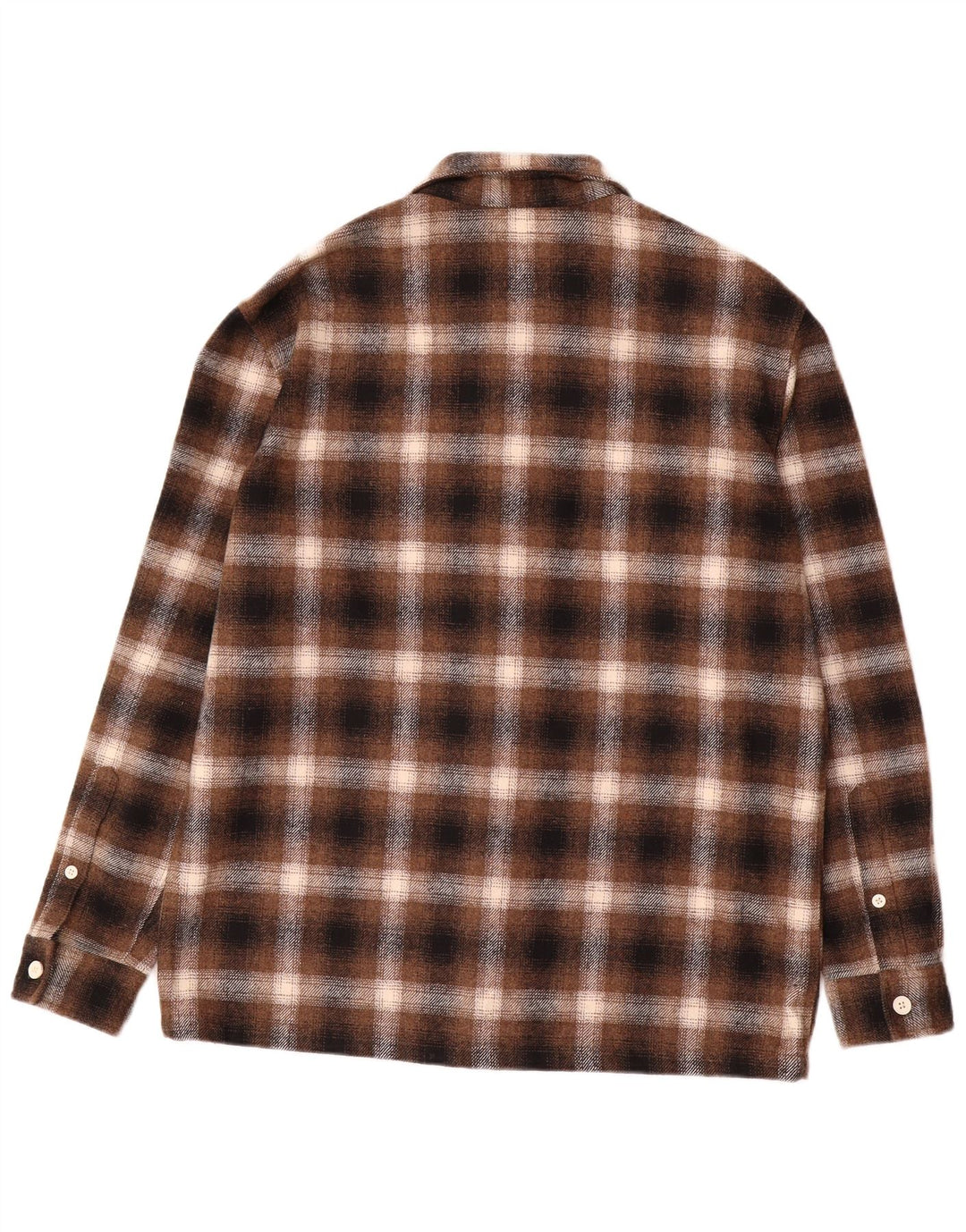 Camisa Jack Wills Hombre Sobrecamisa De Franela Cuadros Marrón Medio