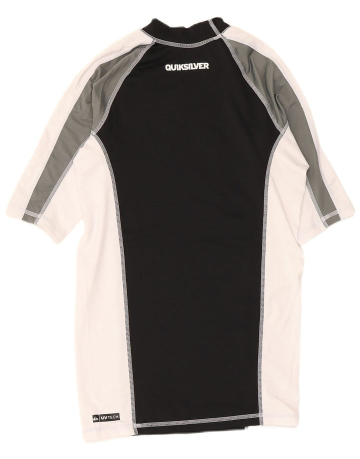 Quiksilver - Camiseta gráfica para hombre, talla grande, color negro, poliéster