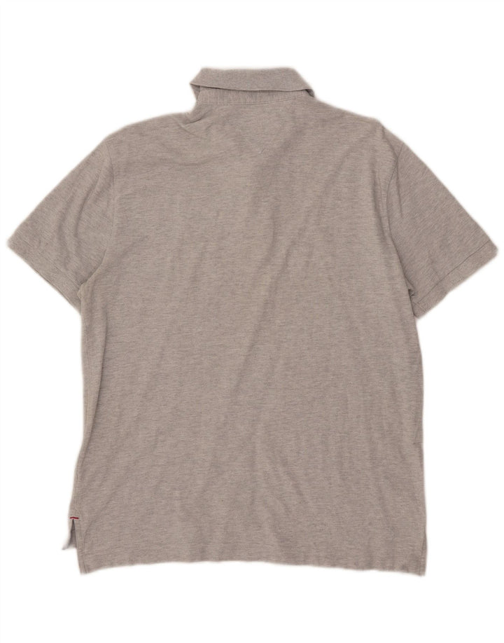 Tommy Hilfiger Polo de corte clásico para hombre de algodón gris medio