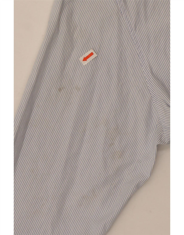 Camisa Reiss Hombre Slim Fit De Algodón A Rayas Azul Medio