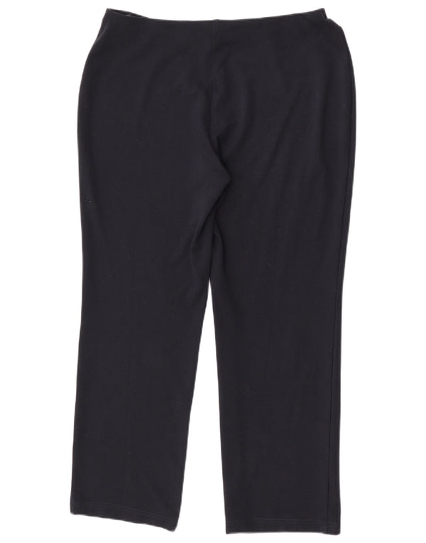 Marks & Spencer Pantalones Casuales para Mujer UK 14 Large W34 L27 Azul Marino