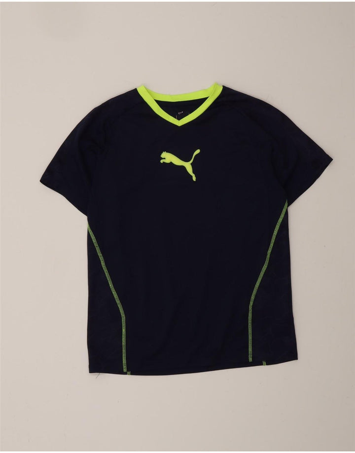 Camiseta gráfica PUMA para mujer Top medio azul marino Poliéster