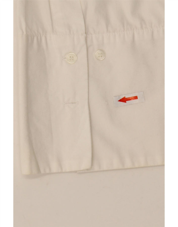 ZARA Blusa camisera extragrande para mujer UK 40 Small Blanco
