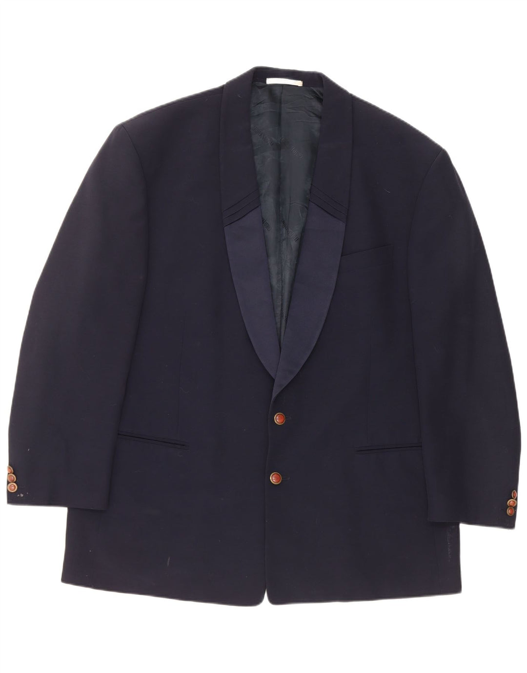 Carlo Pignatelli Chaqueta tipo blazer de 2 botones para hombre IT 58 4XL Lana azul marino