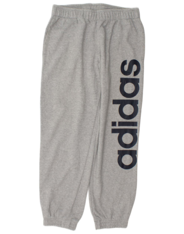 Adidas Mens Climalite Graphic Chándal Pantalones Joggers Grande Gris Algodón