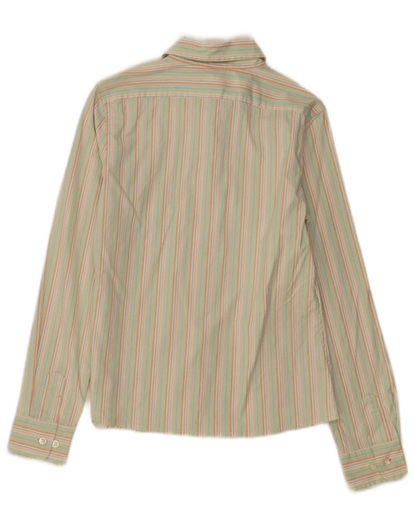 Camisa para mujer GAP UK 10 Small Algodón a rayas verdes