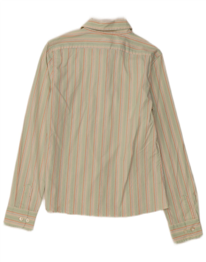 Camisa para mujer GAP UK 10 Small Algodón a rayas verdes