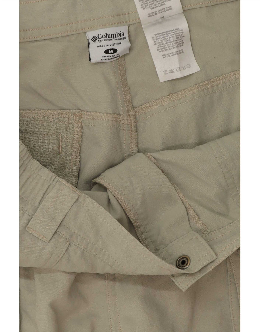 Columbia Pantalones Cargo De Senderismo Para Hombre Mediano W32 L32 Poliéster Caqui