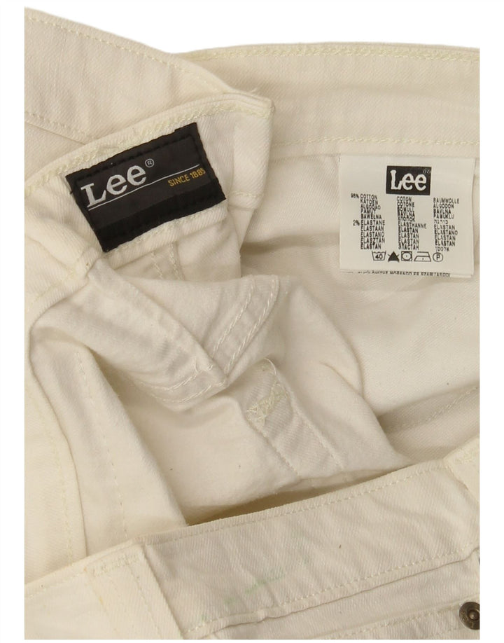 Vaqueros Lee Powell para mujer W36 L33 Algodón blanco