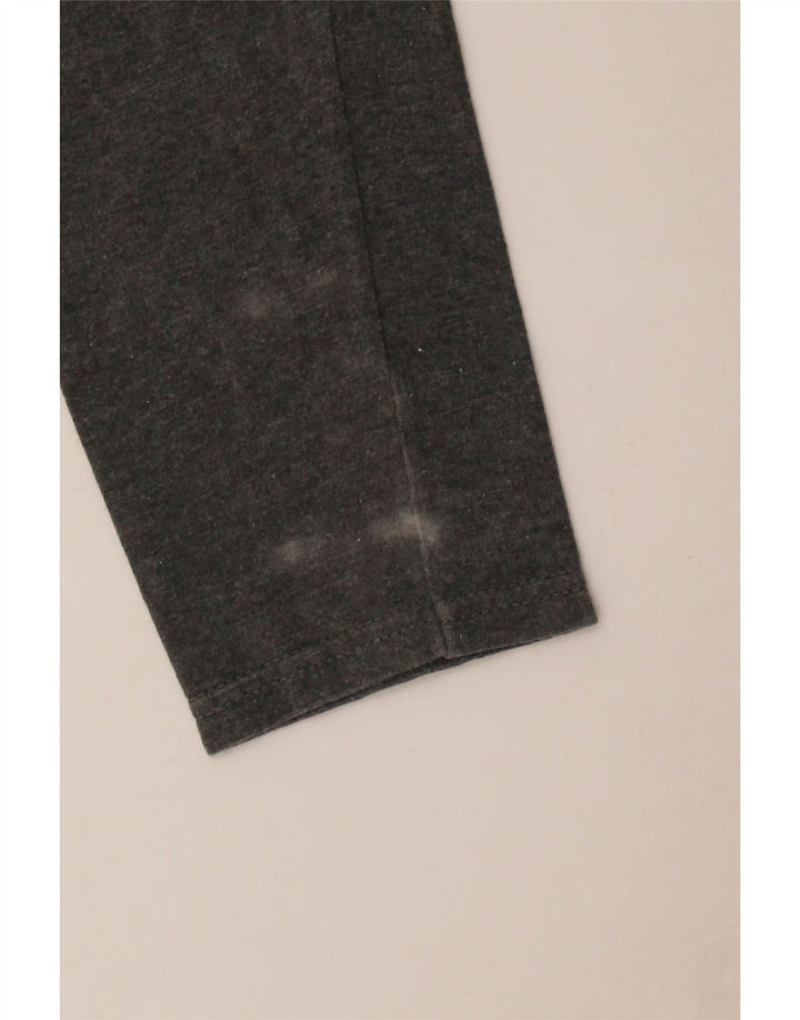 Vintage mujer body UK 12 algodón gris medio
